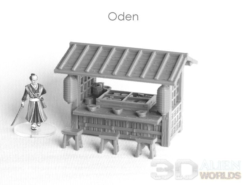 Samurai Market Stalls Set – Feudal Japan Street Market (28mm/32mm/40mm) - Northern Foundry