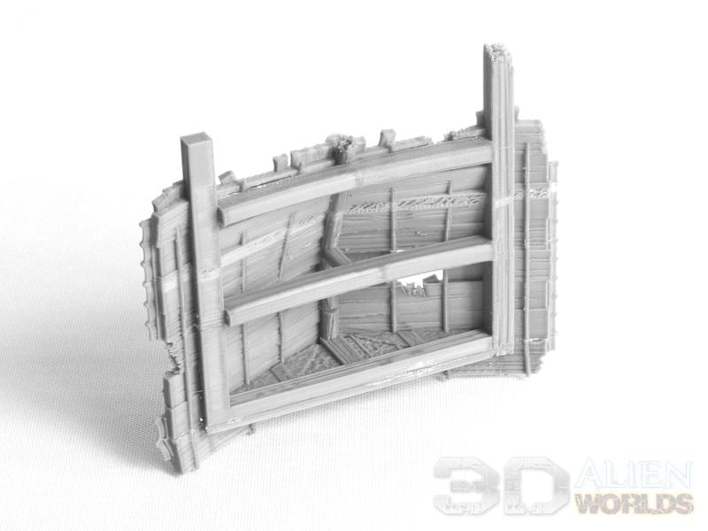 Samurai Ruined Hut – Battlefield Cover Terrain (28mm/32mm/40mm) - Northern Foundry