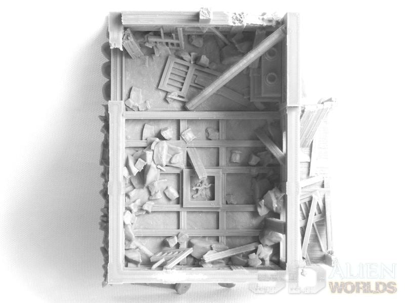 Samurai Ruined Hut – Battlefield Cover Terrain (28mm/32mm/40mm) - Northern Foundry