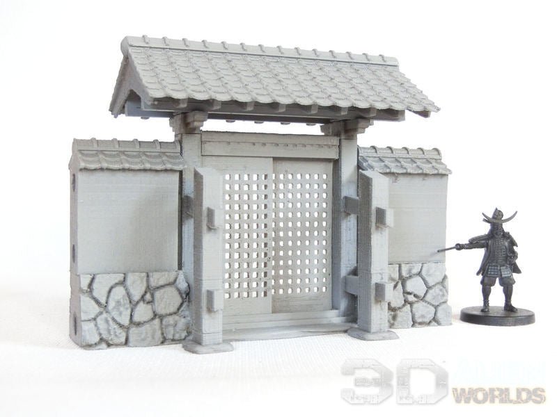 Samurai Stone Walls Set – Modular Feudal Japan Walls (28mm/32mm/40mm) - Northern Foundry