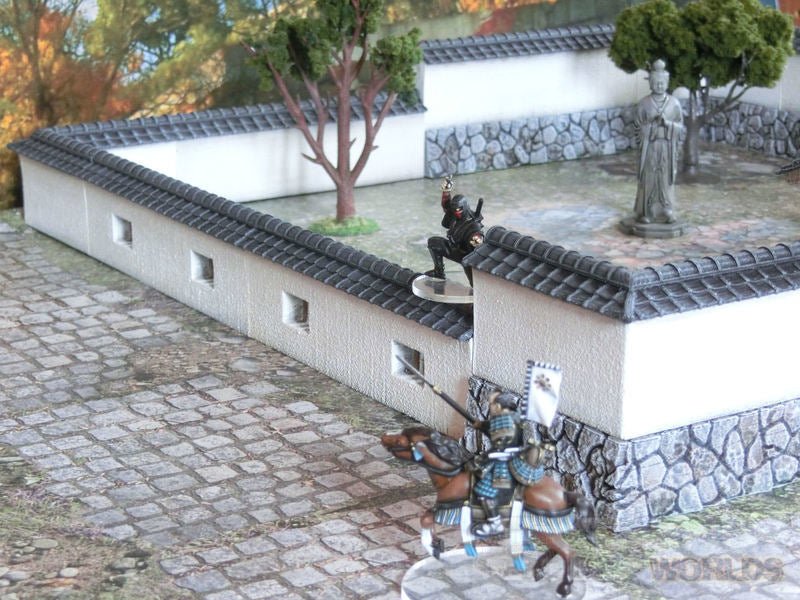 Samurai Stone Walls Set – Modular Feudal Japan Walls (28mm/32mm/40mm) - Northern Foundry