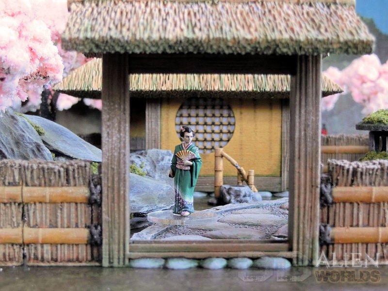 Samurai Teahouse Set – Feudal Japan Teahouse Terrain (28mm/32mm/40mm) - Northern Foundry
