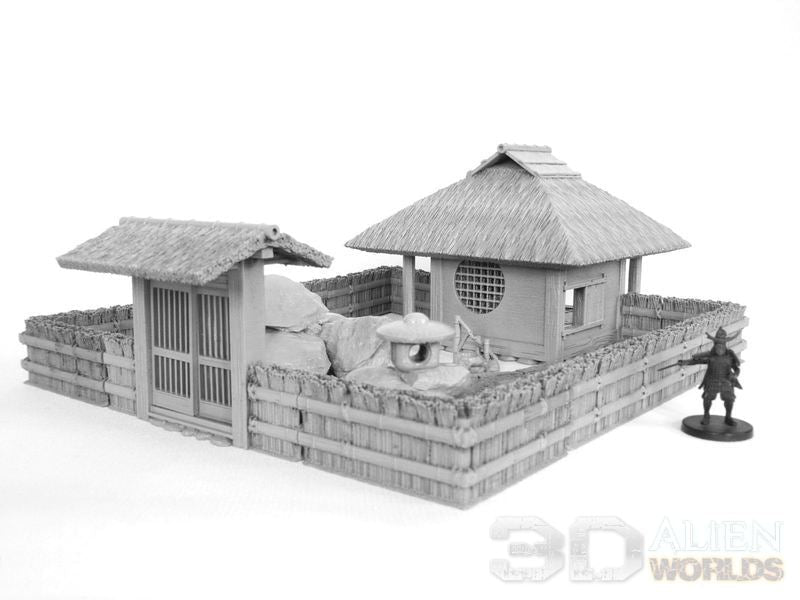 Samurai Teahouse Set – Feudal Japan Teahouse Terrain (28mm/32mm/40mm) - Northern Foundry