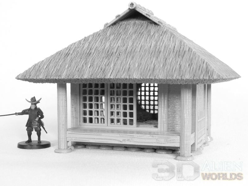 Samurai Teahouse Set – Feudal Japan Teahouse Terrain (28mm/32mm/40mm) - Northern Foundry
