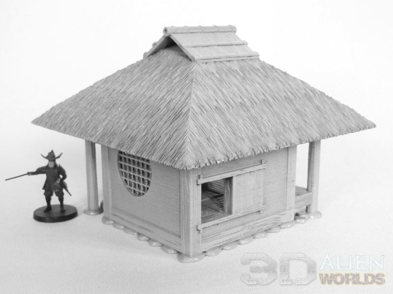 Samurai Teahouse Set – Feudal Japan Teahouse Terrain (28mm/32mm/40mm) - Northern Foundry