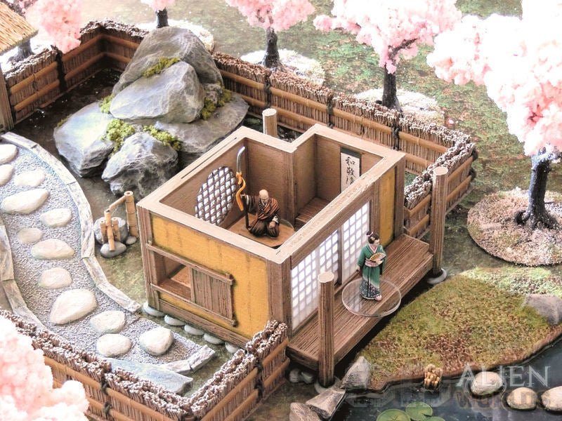 Samurai Teahouse Set – Feudal Japan Teahouse Terrain (28mm/32mm/40mm) - Northern Foundry