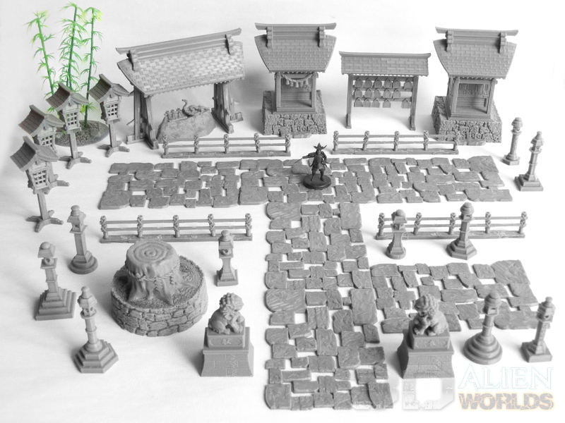 Samurai Temple and Shrine Bundle – Sacred Complex (28mm) - Northern Foundry