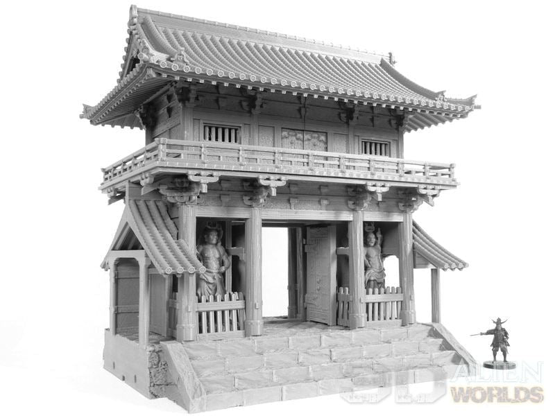Samurai Temple Outer Gate – Feudal Japan Gate Terrain (28mm/32mm/40mm) - Northern Foundry