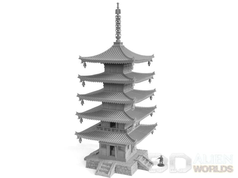 Samurai Temple Pagoda – Towering 5-Storey Centrepiece (28mm) - Northern Foundry