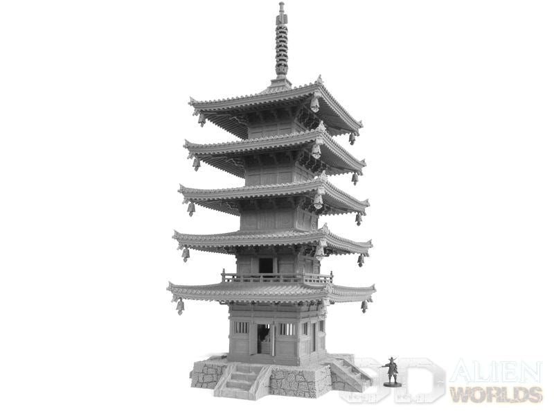 Samurai Temple Pagoda – Towering 5-Storey Centrepiece (28mm) - Northern Foundry