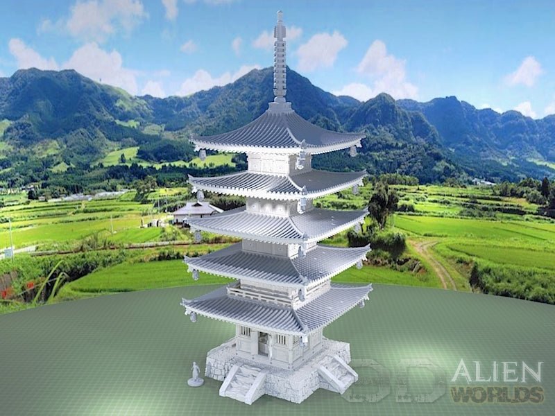 Samurai Temple Pagoda – Towering 5-Storey Centrepiece (28mm) - Northern Foundry