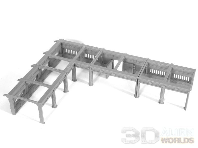 Samurai Temple Walls – Modular Feudal Japan Walls (28mm/32mm/40mm) - Northern Foundry