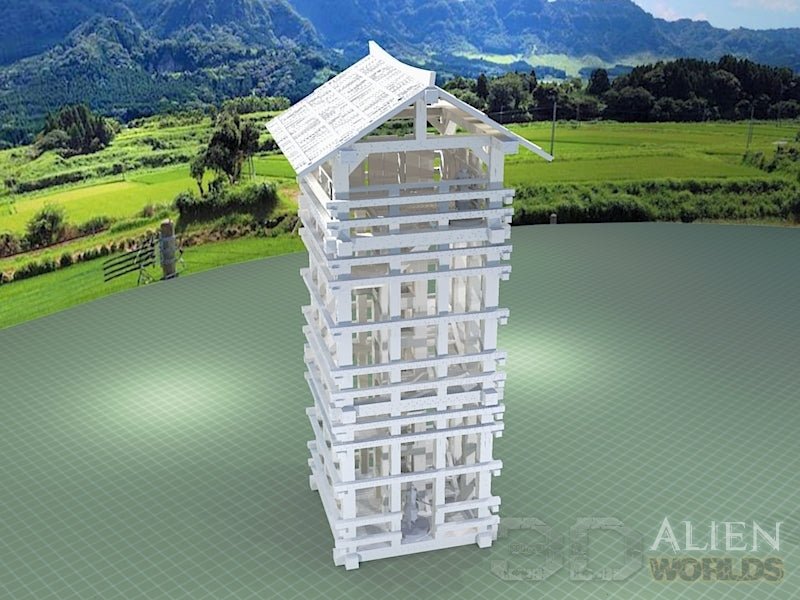 Samurai Watchtower – Feudal Japan Lookout Tower Terrain (28mm/32mm/40mm) - Northern Foundry