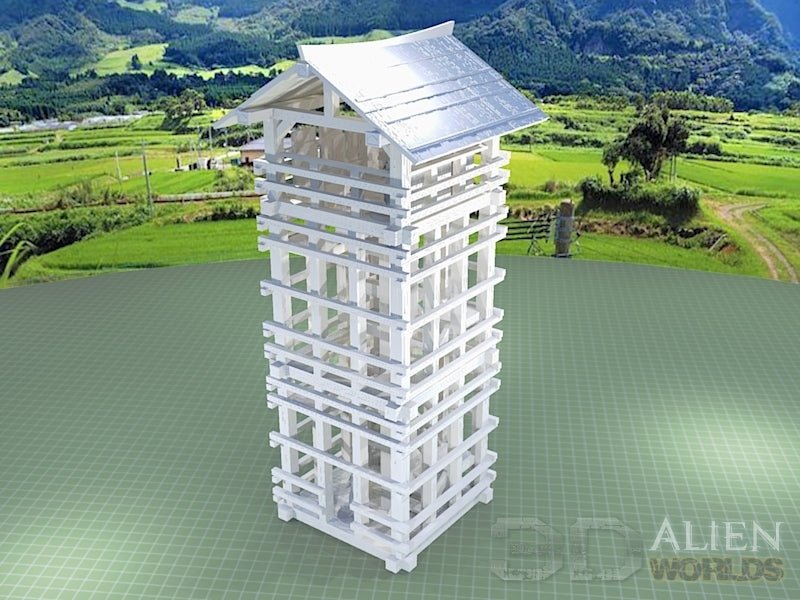 Samurai Watchtower – Feudal Japan Lookout Tower Terrain (28mm/32mm/40mm) - Northern Foundry