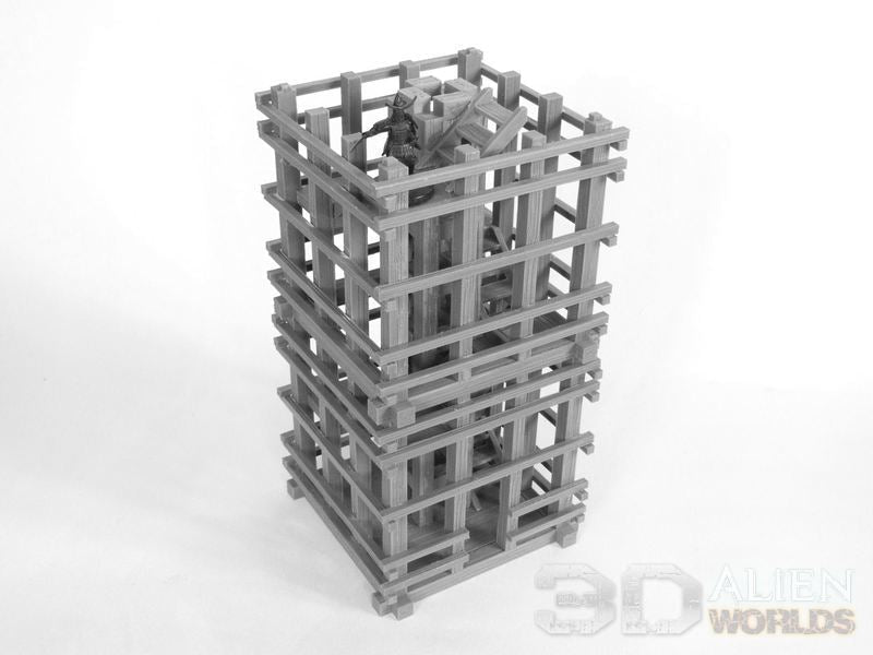 Samurai Watchtower – Feudal Japan Lookout Tower Terrain (28mm/32mm/40mm) - Northern Foundry