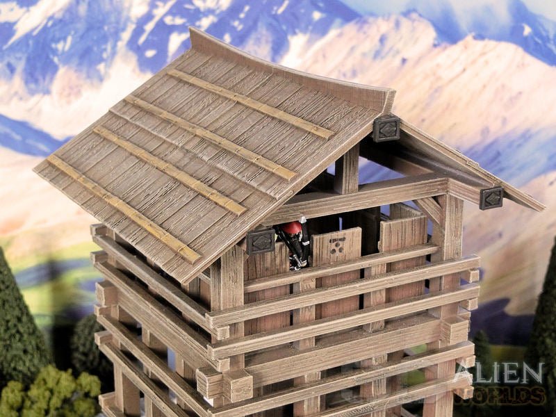 Samurai Watchtower – Feudal Japan Lookout Tower Terrain (28mm/32mm/40mm) - Northern Foundry