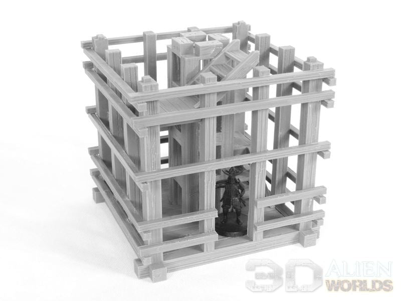 Samurai Watchtower – Feudal Japan Lookout Tower Terrain (28mm/32mm/40mm) - Northern Foundry