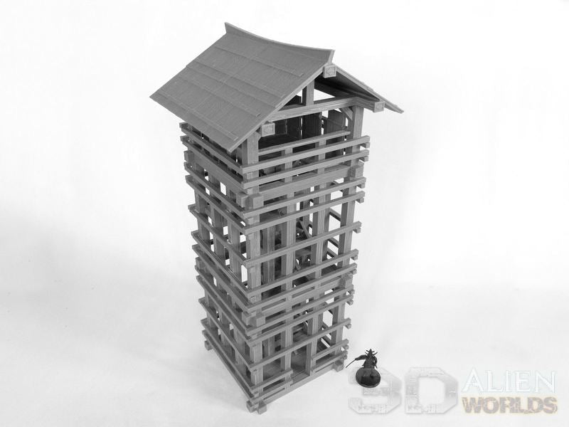 Samurai Watchtower – Feudal Japan Lookout Tower Terrain (28mm/32mm/40mm) - Northern Foundry