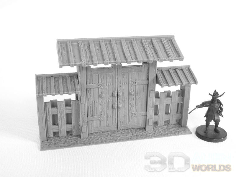 Samurai Wooden Walls Set – Modular Feudal Japan Walls (28mm/32mm/40mm) - Northern Foundry