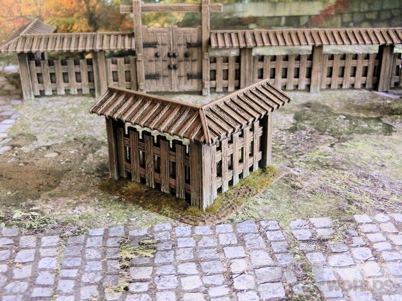 Samurai Wooden Walls Set – Modular Feudal Japan Walls (28mm/32mm/40mm) - Northern Foundry