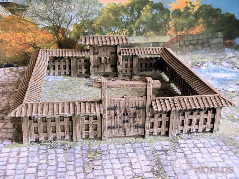 Samurai Wooden Walls Set – Modular Feudal Japan Walls (28mm/32mm/40mm) - Northern Foundry