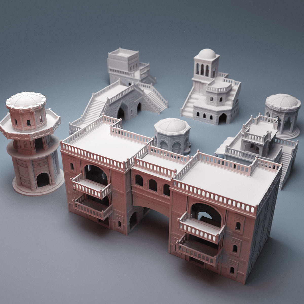 Sci-Fi Atreus Settlement Terrain Bundle – 8 Buildings (28mm/40mm, Stargrave) - Northern Foundry