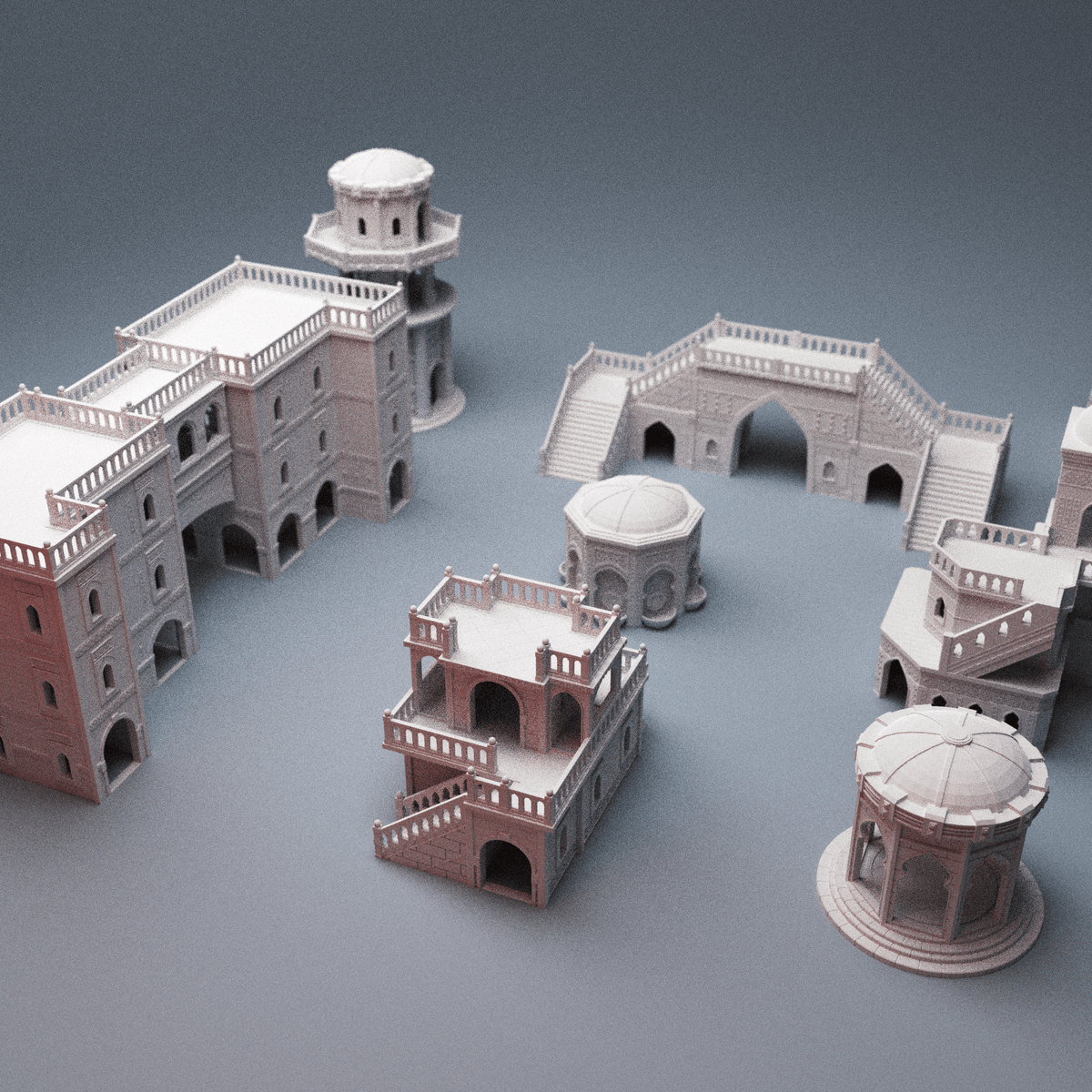 Sci-Fi Atreus Settlement Terrain Bundle – 8 Buildings (28mm/40mm, Stargrave) - Northern Foundry