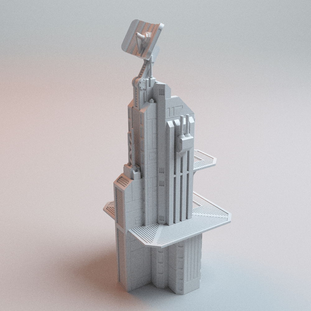 Sci-Fi Hope's Reach Outpost Bundle – Comms Tower, Landing Pad & Scatter (28mm/40mm) - Northern Foundry