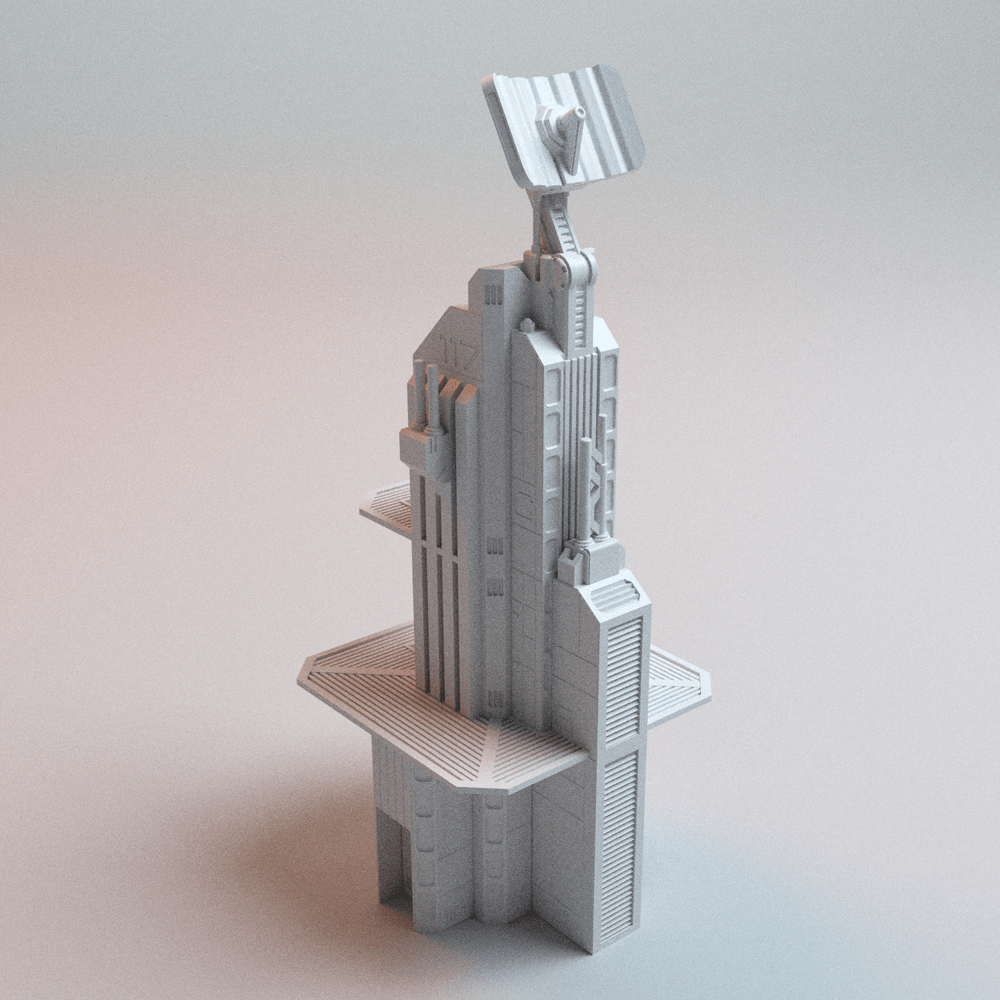 Sci-Fi Hope's Reach Outpost Bundle – Comms Tower, Landing Pad & Scatter (28mm/40mm) - Northern Foundry