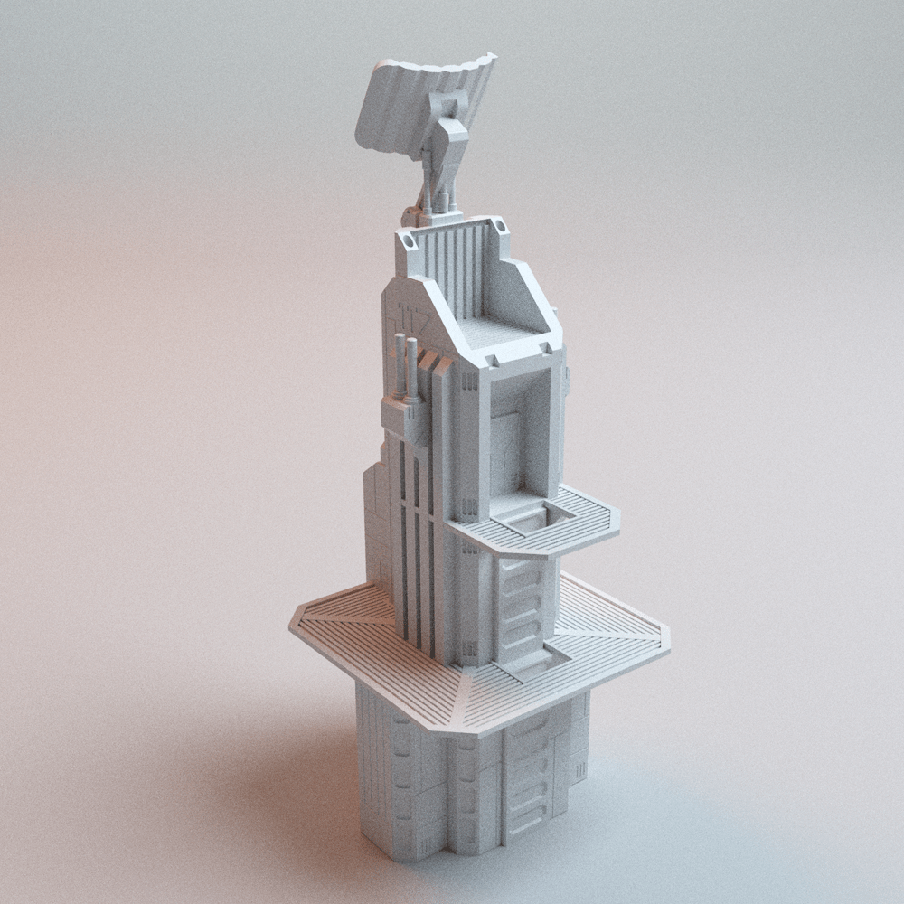 Sci-Fi Hope's Reach Outpost Bundle – Comms Tower, Landing Pad & Scatter (28mm/40mm) - Northern Foundry