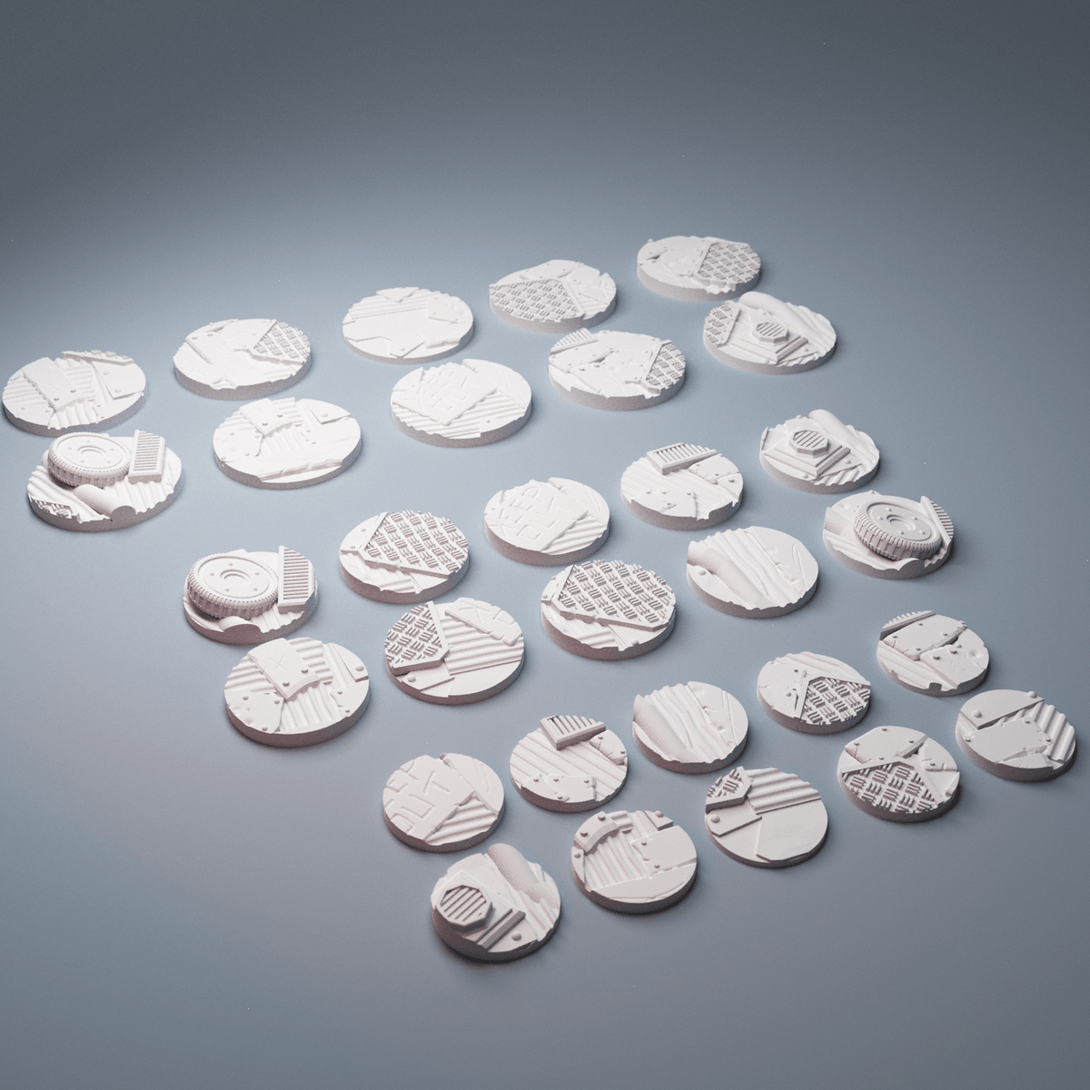 Sci-Fi Miniature Bases Mega Collection – 4 Themed Sets, 25mm to 70mm (Stargrave, Infinity) - Northern Foundry