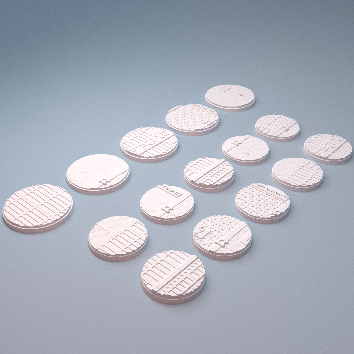 Sci-Fi Skirmish Bases Collection – 7 Themed Sets (Infinity, Stargrave, Fracturemark, Tycho, Isolation Protocol) - Northern Foundry