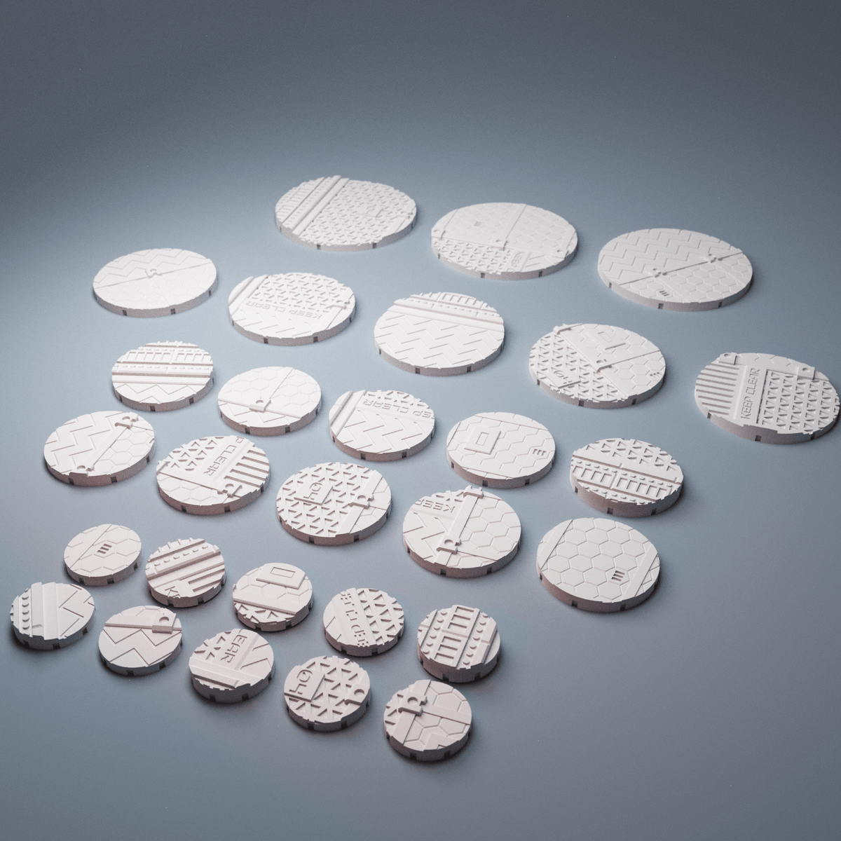 Sci-Fi Skirmish Bases Collection – 7 Themed Sets (Infinity, Stargrave, Fracturemark, Tycho, Isolation Protocol) - Northern Foundry