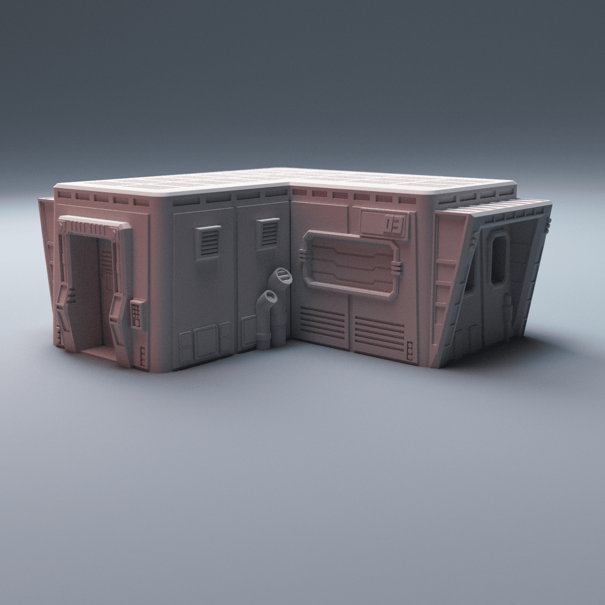 Sci-Fi Uladh Starport Buildings Bundle – 6 Outpost Structures (28mm/40mm, Stargrave) - Northern Foundry