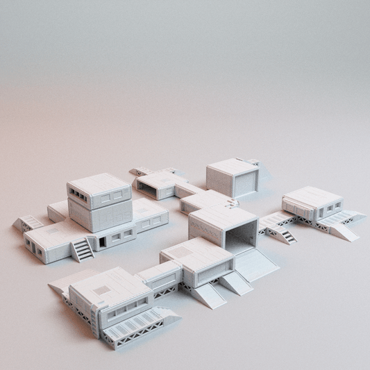 Scifi Hope's Reach Core Set – Modular OpenLOCK Sci-Fi Buildings (28mm/32mm/40mm) - Northern Foundry