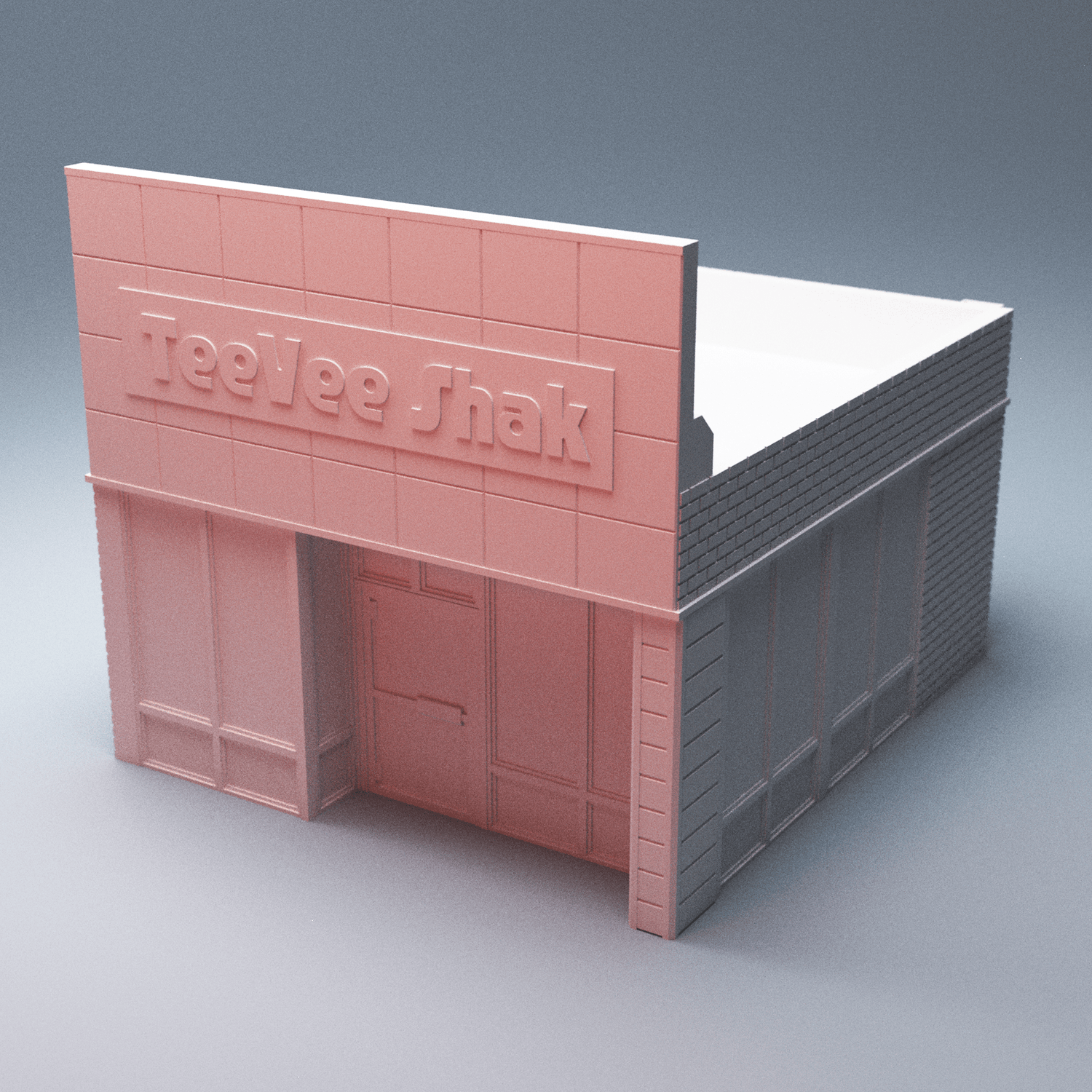 Smalltown 80s Storefronts – 4 Retro Urban Shops (28mm) - Northern Foundry