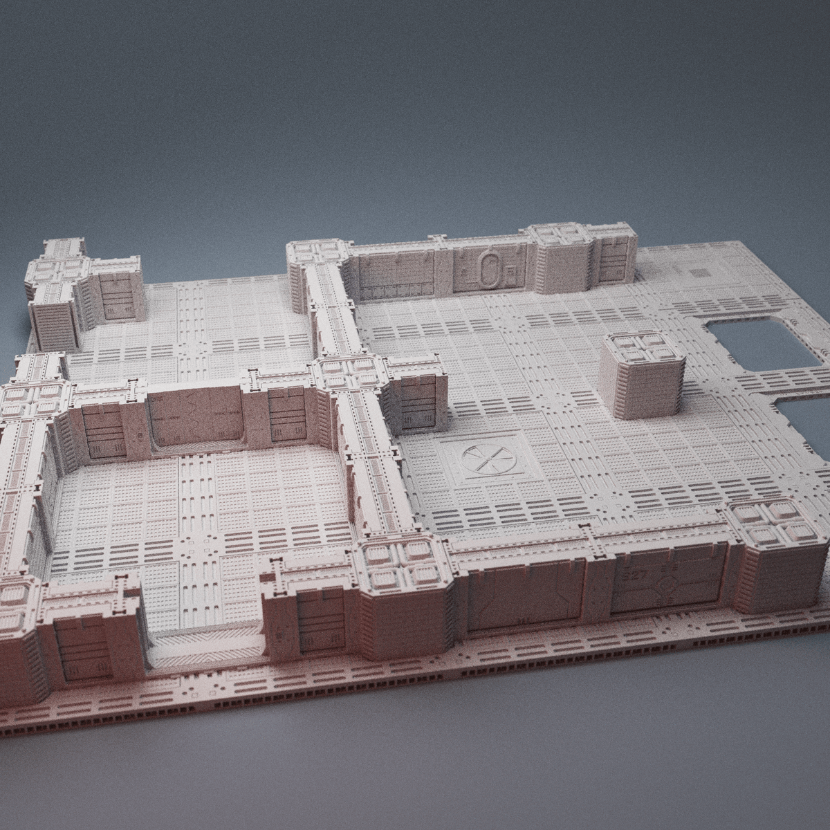Starbase Epsilon Space Station Set – Modular Station, Machinery & Transmat Array (28mm/32mm/40mm) - Northern Foundry