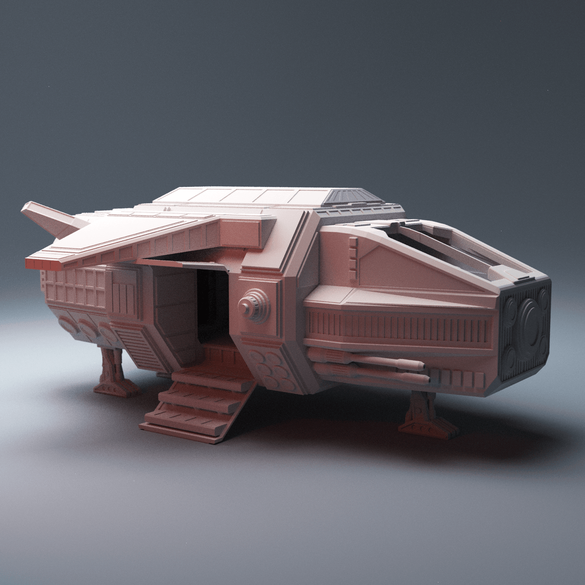 Starship Crash Sites & Landing Craft – DX-220 Freighter, Shuttle & 2 Crashed Ships (28mm/32mm/40mm) - Northern Foundry