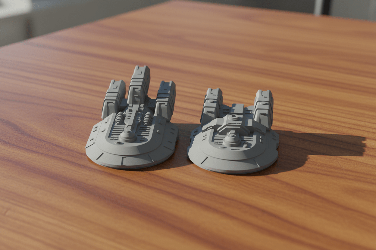 Terran Republic Fleet Pack — Space Combat Miniatures — Fat Dragon Games — Battlefront Valkyrie