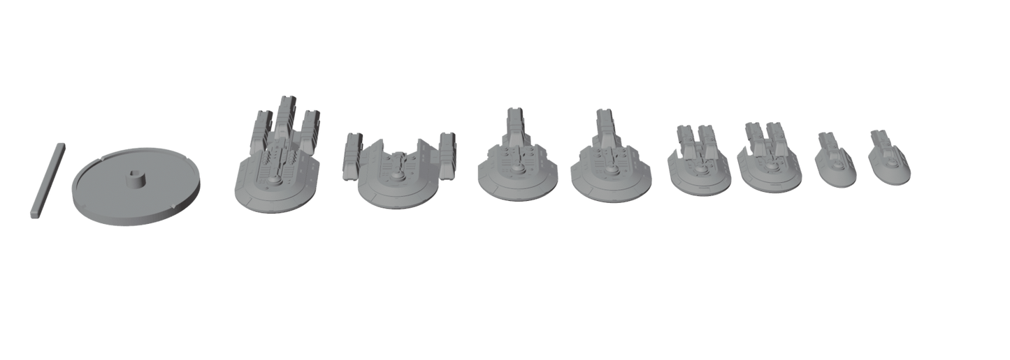 Terran Republic Fleet Pack — Space Combat Miniatures — Fat Dragon Games — Battlefront Valkyrie