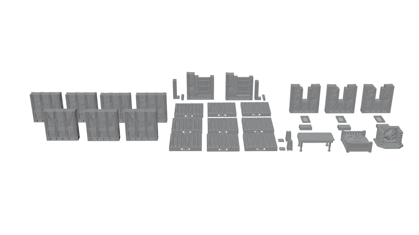The Cozy Cottage — Interior Tabletop Terrain — Fat Dragon Games Dragonshire Series