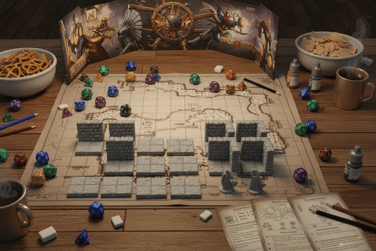 The Elongated Hall — Large Rectangular Room — Dragonlock Dungeons — Fat Dragon Games
