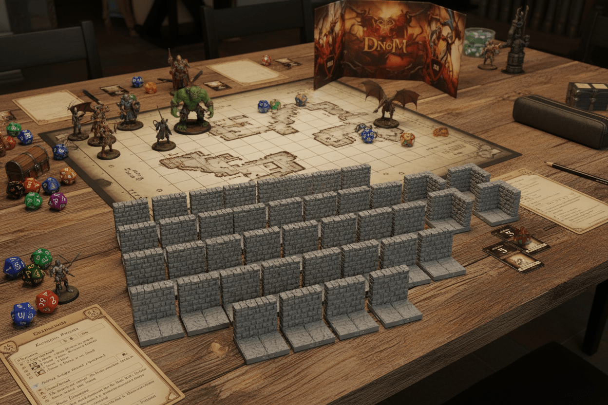 The Fortress Walls — Dragonlock Dungeons — Fat Dragon Games 28mm — Pathfinder