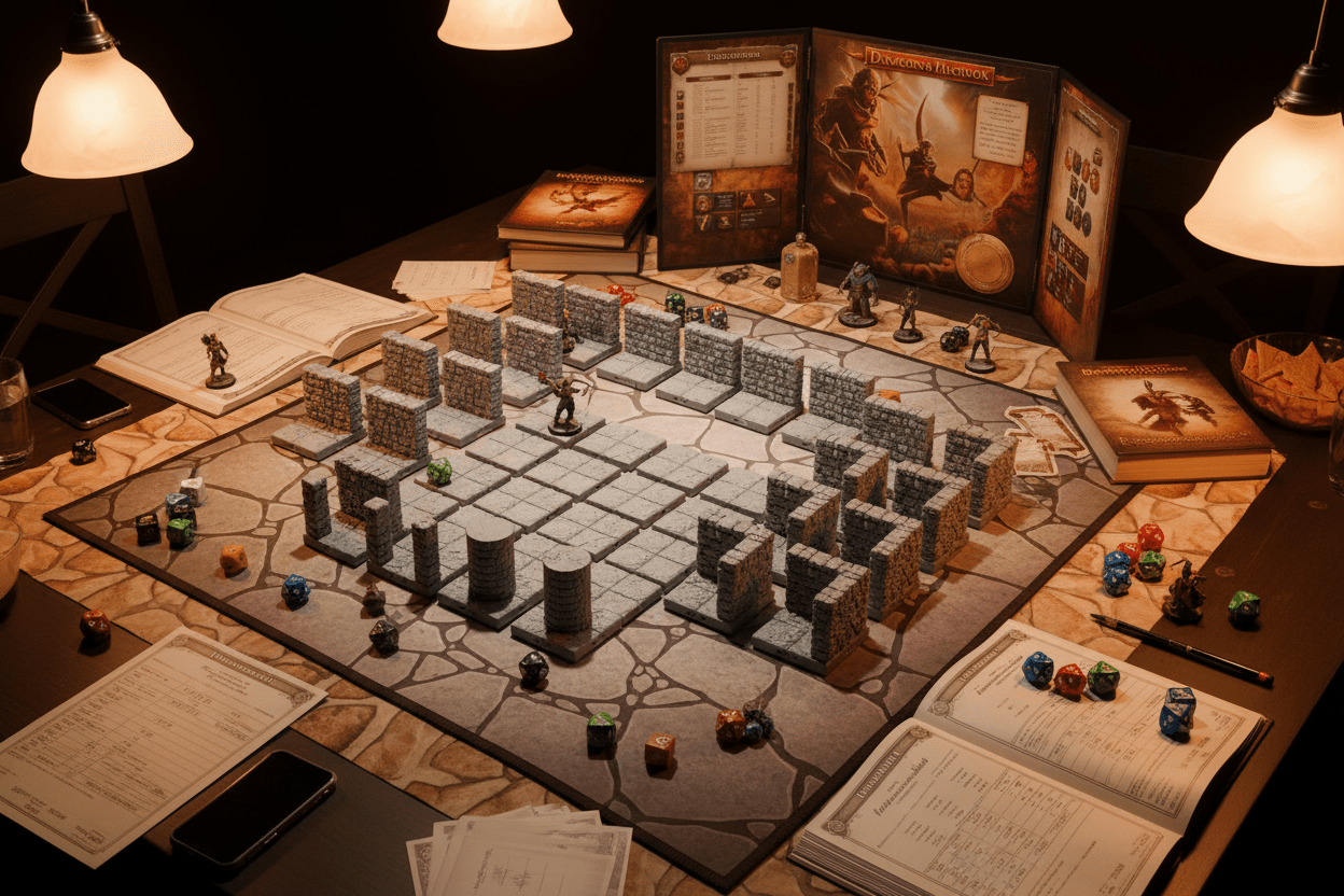 The Infinite Corridor — Interior Dungeon Terrain — Dragonlock Fat Dragon Games — Pathfinder
