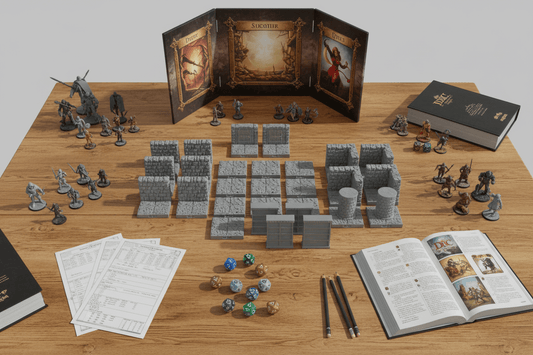 The Library Archive — Interior Terrain Set — Dragonlock Dungeons — Fat Dragon Games