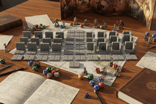 The Room Builder Kit — Bulk Walls & Floors Terrain — Dragonlock Dungeons — Fat Dragon Games