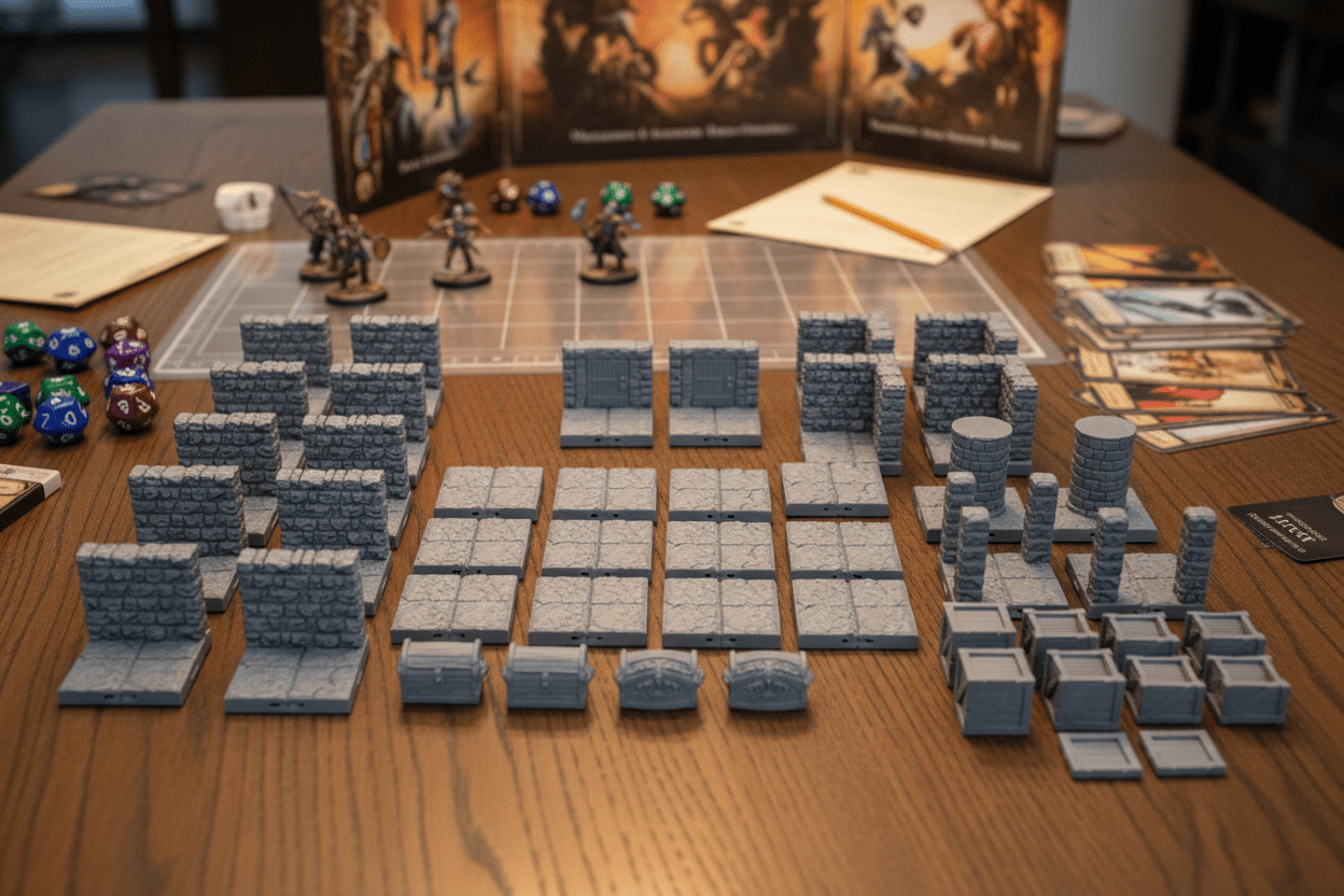 The Storage Warehouse — Interior Terrain Loot Cache — Dragonlock Dungeons — Fat Dragon Games