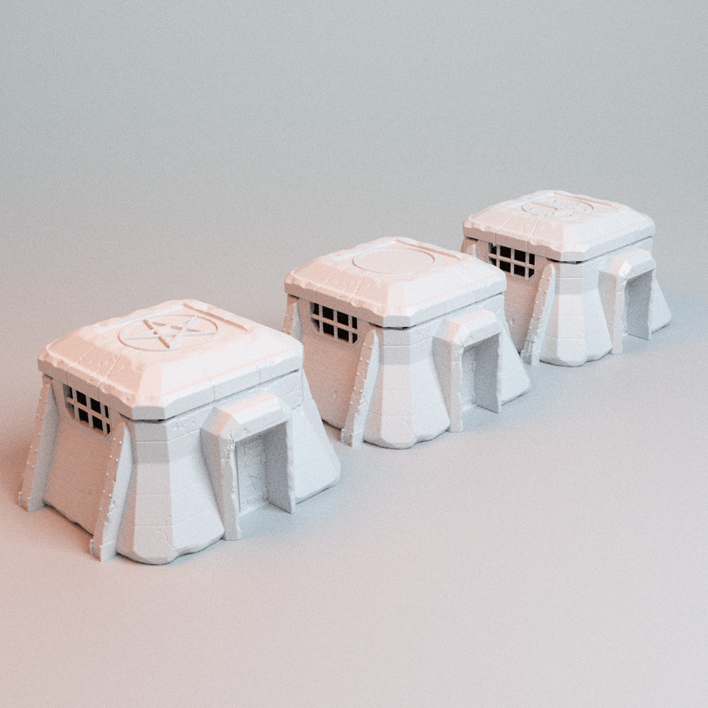 Trench Wars Bunker Emplacement – 3 Variants with Removable Roof (28mm/32mm/40mm) - Northern Foundry