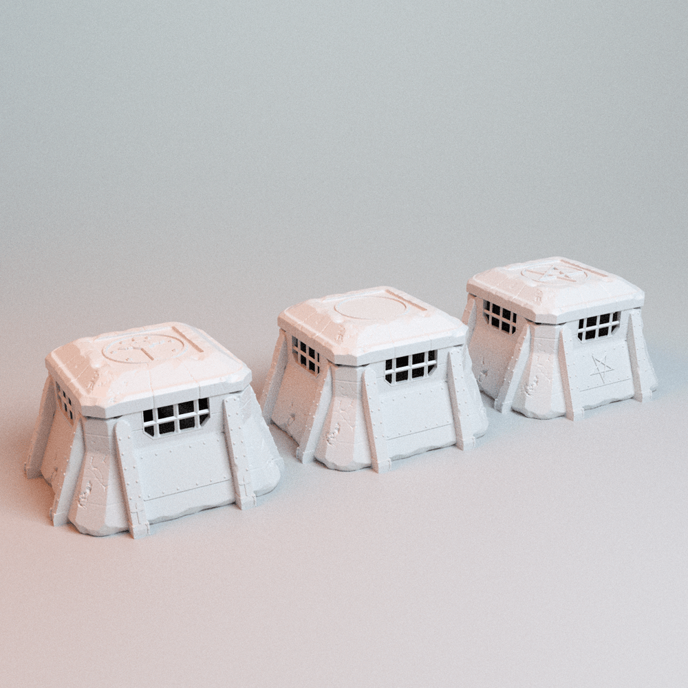 Trench Wars Bunker Emplacement – 3 Variants with Removable Roof (28mm/32mm/40mm) - Northern Foundry