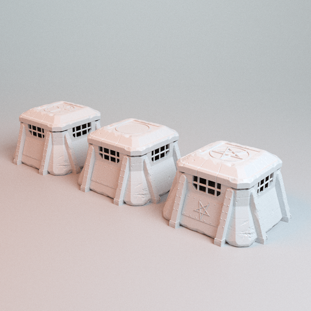 Trench Wars Bunker Emplacement – 3 Variants with Removable Roof (28mm/32mm/40mm) - Northern Foundry